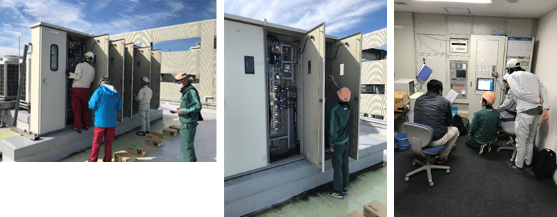 電気メータの取替工事