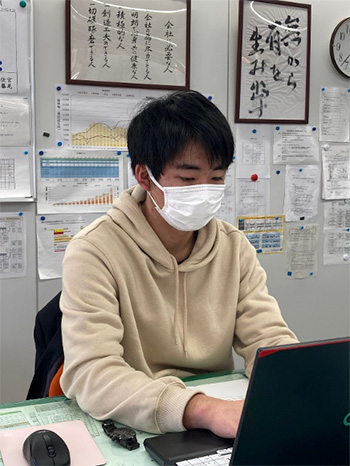 業務体験に来ていただきました！